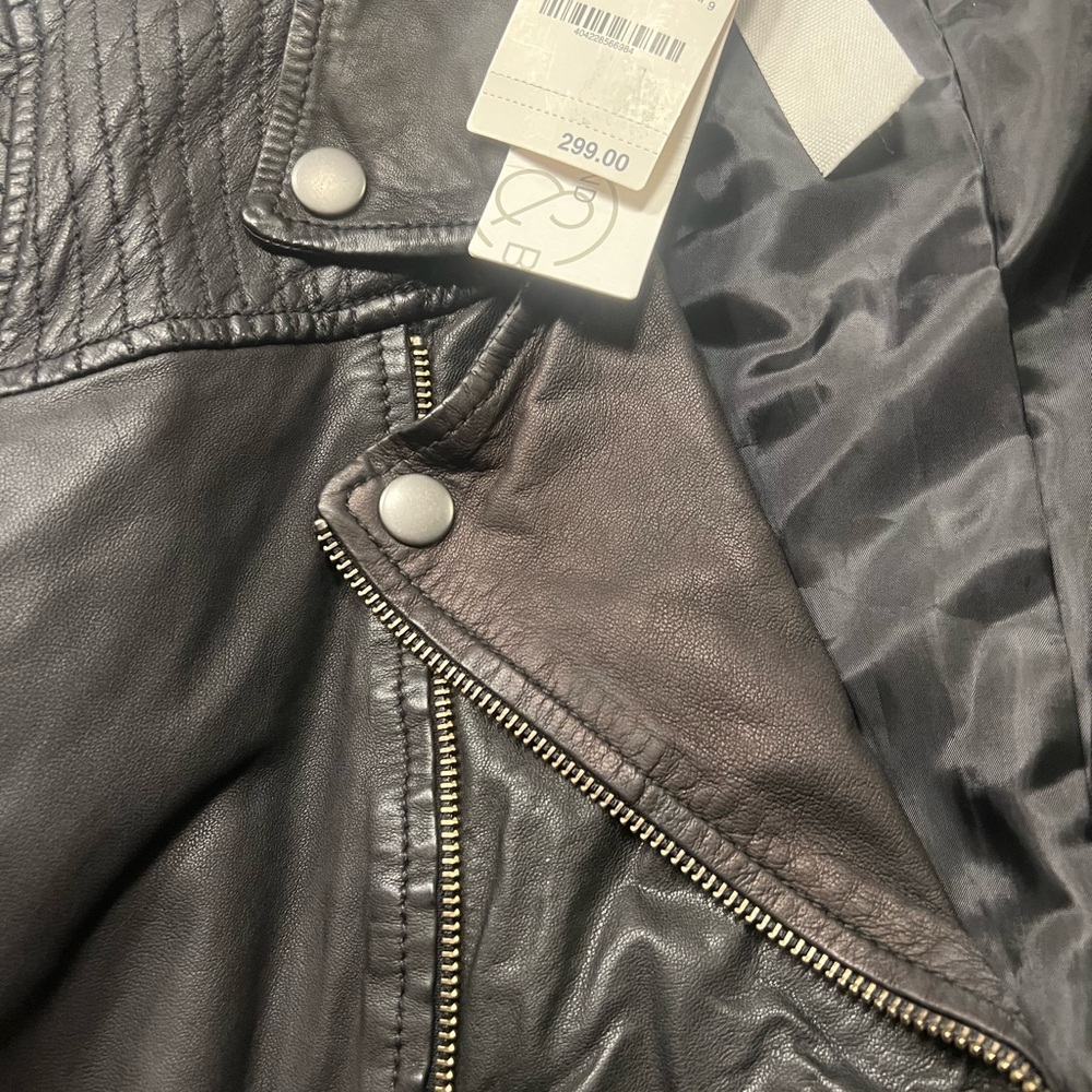 Treasure & Bond- Nordstrom Black Quilted Leather Jacket-Medium - Picture 6 of 12